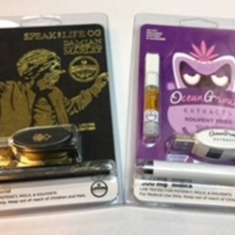 Ocean Grown Extracts Vape Starter Kit (Damian Marley Limited Edition) - 500mg. Assorted strains. Battery and charger inc
