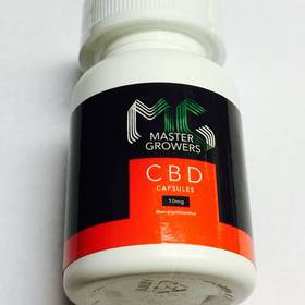 Master Growers CBD Capsules - 10mg-25 count  Non-psychoactive. Pure CBD is combined with some of nature's most amazing s