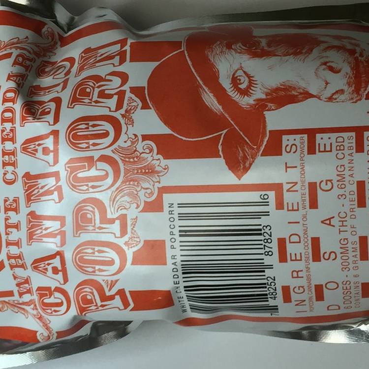 Korova White Cheddar Popcorn - 6 Dose at 300 MG - Edible
