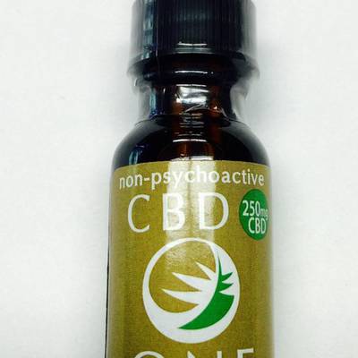 CBD One Tincture - Coconut oil extracted tincture containing 250MG CBD. With no THC. - Tincture
