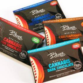 Bhang Medicinal Chocolate 60mg - Dark Chocolate made from pure indica. - Edible