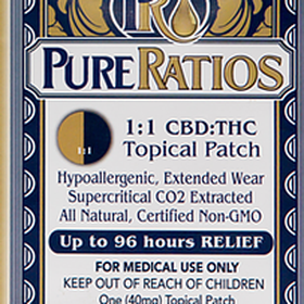 1:1 CBD/THC Topical Patch