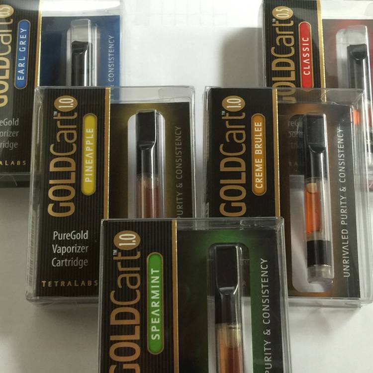 Tetralab Gold Cartridges - .5g of 250mg THC in a variety of flavorsClassic, Spearmint,Creme Brulee, Pineapple, and Ear