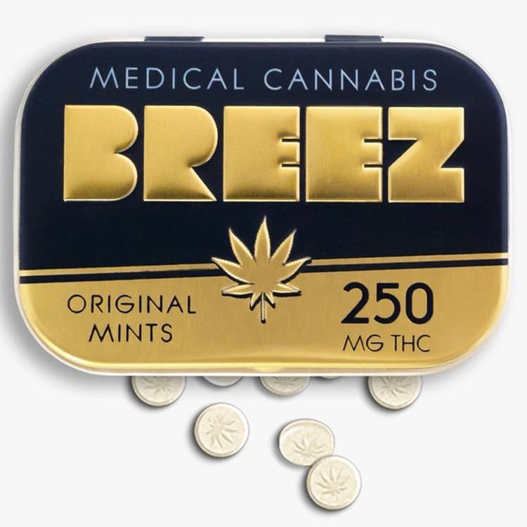 Breez Mints - 250mg Medicated Mints - Edible