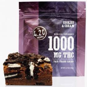 Venice Cookie Company 420 Brownie (1000MG) - This amazing Cookies and Cream Brownie is sure to hit the spot. Containing