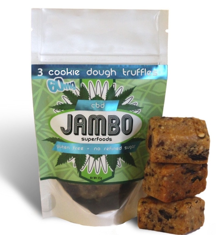 Jambo 20 MG CBD Truffle - World's healthiest edible. Gluten free, soy free, corn free, wheat free, no refined sugar.  -