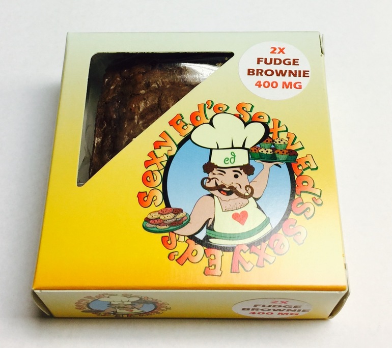 Sexy Ed Brownies 2X Strength - Fudge Brownie made with hash oil 400mg T.H.C. - Edible