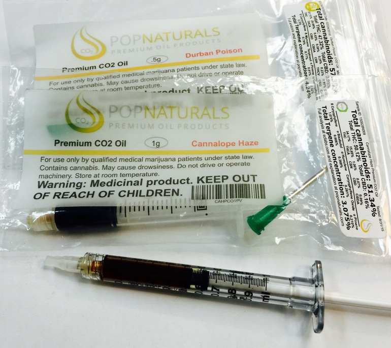 Pop Naturals- CO2 Syringe - assorted strains. Easy to dispense syringe. CO2 extracted.   - Concentrate