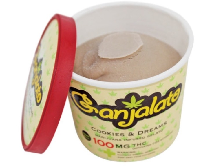 Ganjalato - 100mg Salted caramel crunch - Edible