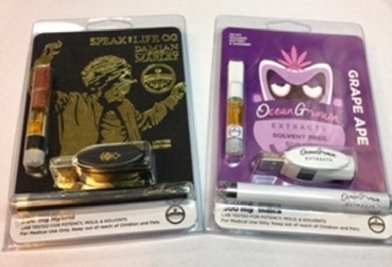 Ocean Grown Extracts Vape Starter Kit - 500mg Assorted Strains. Battery and charger included. - Concentrate
