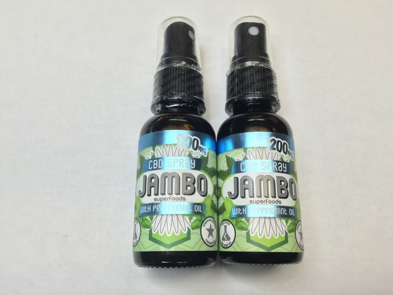 Jambo 100 MG CBD Spray - Lab tested with 200 sprays per bottle. - Tincture