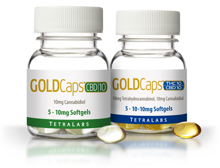 GoldCaps™ THC+CBD 1:1 Oral Softgel Capsules