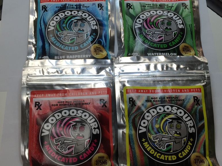 VOODOO SOURS - 375MG Medicated Candy  Sour Belts &amp; Sour Straws  - Edible