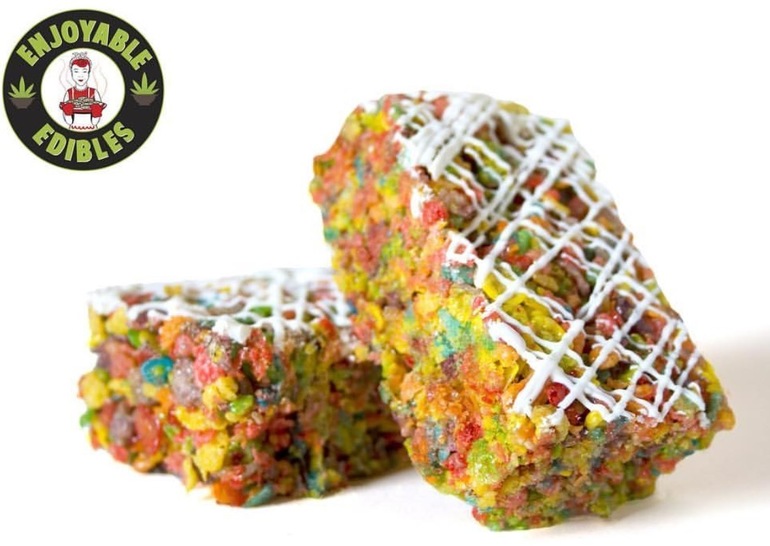 Enjoyable Edibles Fruit Krispies - 350mg Bar - Edible