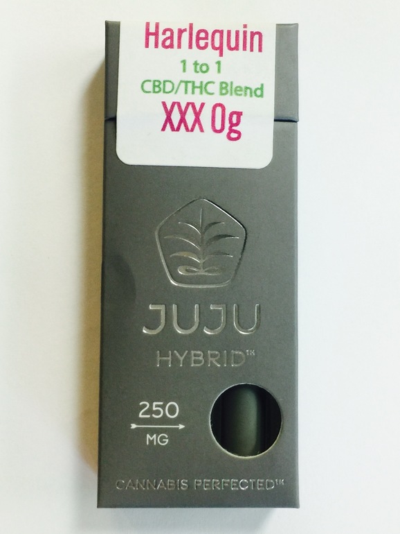JuJu Joints 1:1 CBD/THC Disposable Vape - Harlequin/XXX O.G. blend! 250mg - Concentrate