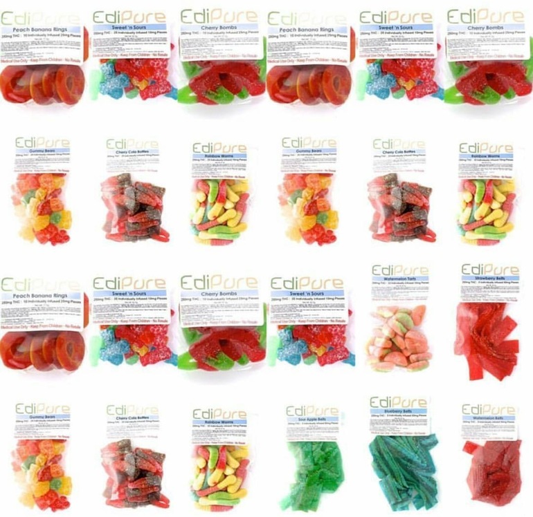 Edi Pure 250mg - Variety of Medicated Candy Products - Edible