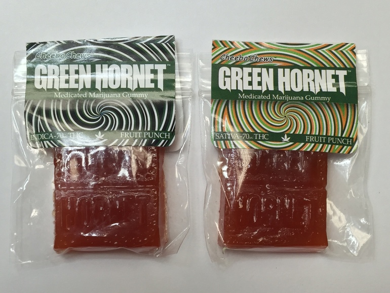 Green Hornets - 2 for $20(Special!!!)       70 mg THC Available in Indica or Sativa - Edible